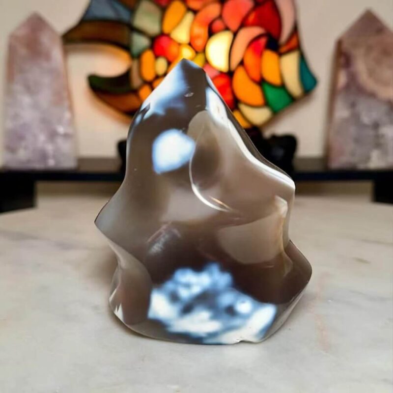 Orca Agate Freeform Stone Home Decor 4