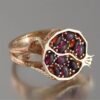 Vintage Garnet Jewelry Vine Individual Ring 2