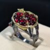 Vintage Garnet Jewelry Vine Individual Ring 4