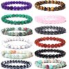 12pcs Bead Healing Crystal Bracelets Men and Women 1