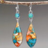 Colorful Vintage Dangle Earrings Boho Style For Women 