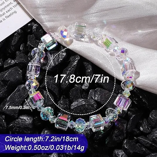 Northern Lights Glass Crystal Bracelet for Women