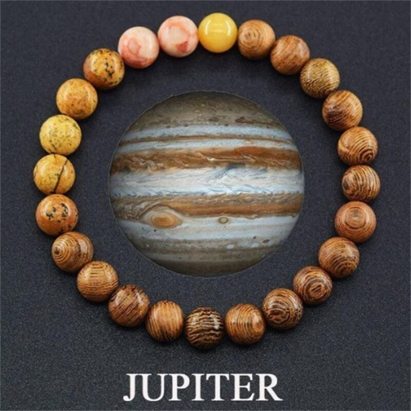 Planets Bead Bracelet Solar System Natural Crystal Stone 10