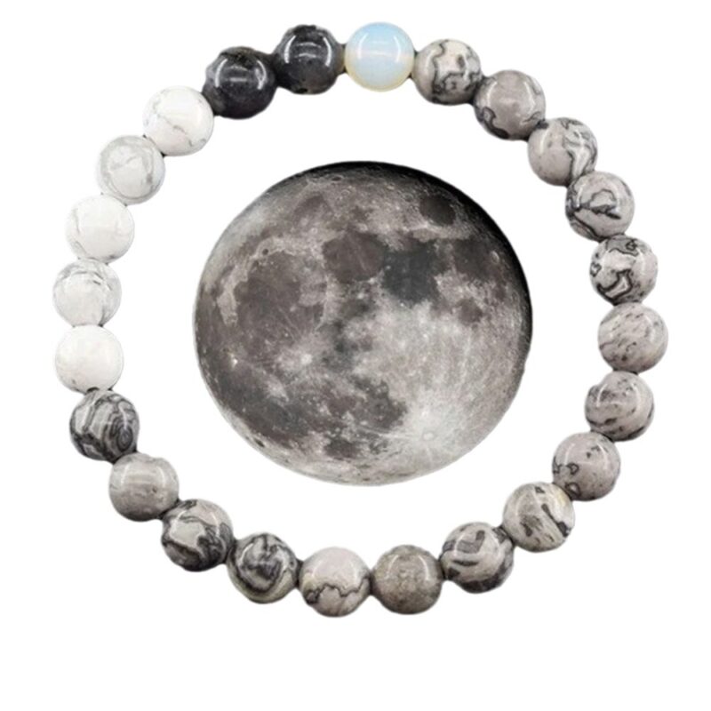 Planets Bead Bracelet Solar System Natural Crystal Stone 7