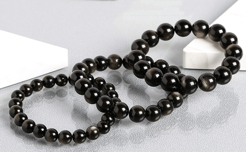 Round Bead Golden Obsidian Bracelets Bulk 4