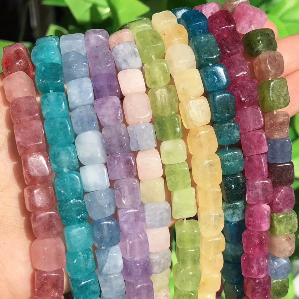 عرض بديل لـ 8mm 48Pc Square Natural Crystal Beads Gemstones for Jewelry Making Wholesale