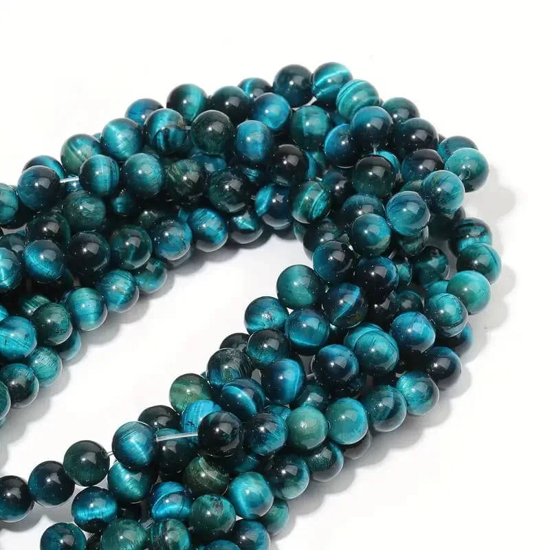 Vue alternative de High Quality Blue Tiger Eye Beads Bulk Semi-precious Stones Wholesale
