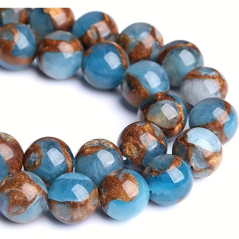 Vue alternative de Lake Blue Cloisonne Stone Beads Wholesale for Charm Bracelets & Necklaces