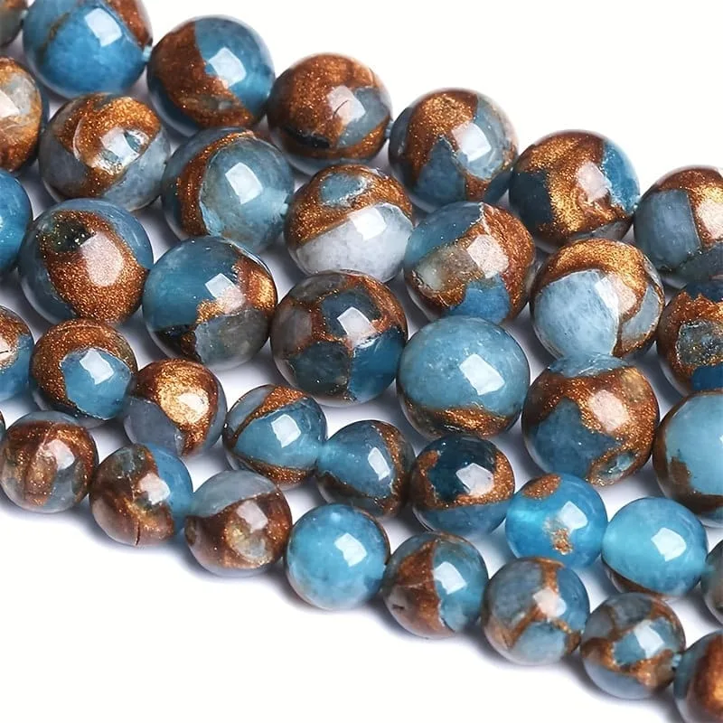 Lake Blue Cloisonne Stone Beads Wholesale for Charm Bracelets & Necklaces