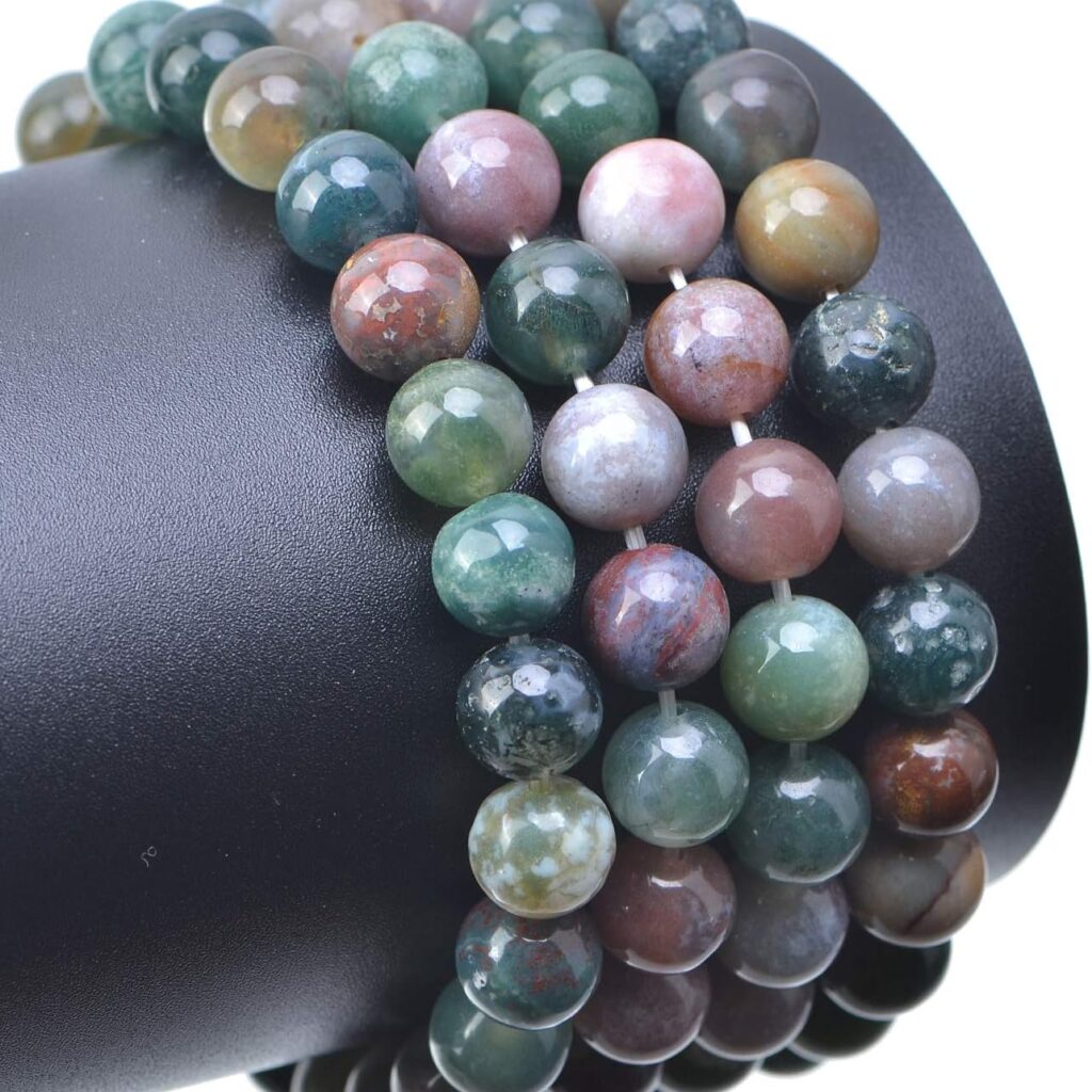 Natural Indian Agate Beads Bulk Semi Precious Beads Wholesale 5