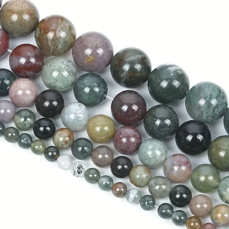 Vue alternative de Natural Indian Agate Beads Bulk Semi Precious Beads Wholesale