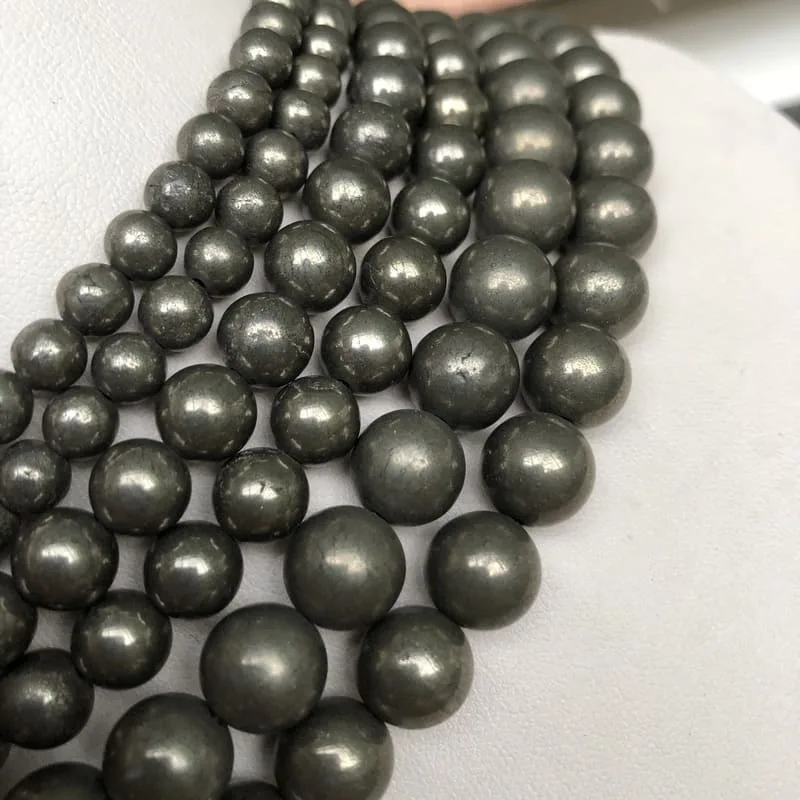 Nature Pyrite Beads Wholesale Energy Stone Bulk