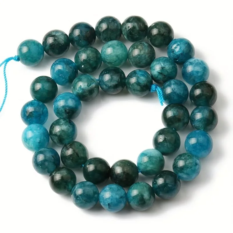 عرض بديل لـ Premium Natural Blue Apatite Beads Bulk Gemstone Beads for Making Jewelry