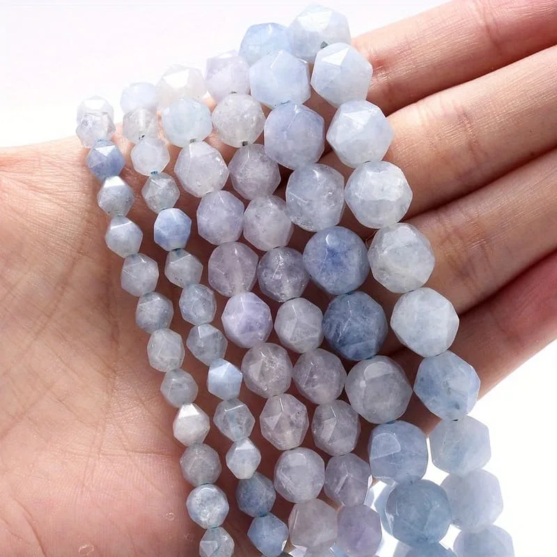 Vue alternative de Natural Faceted Crystal Beads for DIY Bracelet 8mm Gemstone Beads Wholesale