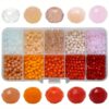 1000pcs 10 Grids Boxed 4mm Flat Glass Beads Wholesale Diy Jewelry 1