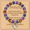 Natural Stone Healing Crystal Bracelet Yellow TigerS Eye Amethyst And Lapis Lazuli 1