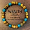 Wealth Tiger Eye Stone Bracelet Luck Crystal Bracelet Jewelry Gift (1)