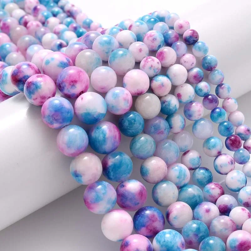 Blue Purple Color Beads Wholesale Loose Beads  (1)