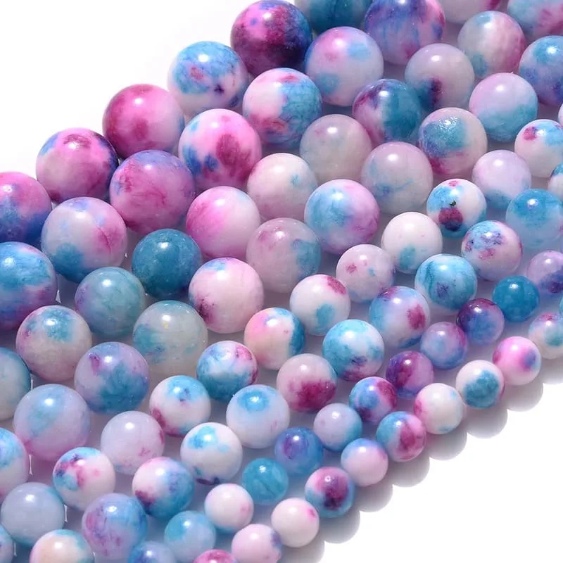 عرض بديل لـ 6/8/10/12mm Blue Purple Color Beads Wholesale Loose Beads 