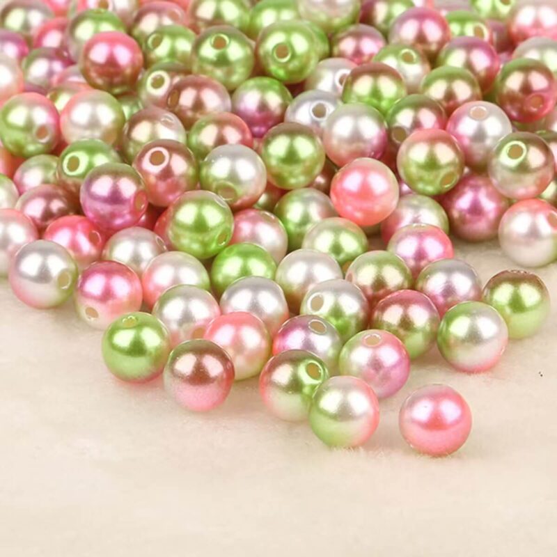 Gorgeous Loose Beads Wholesale Crafting for Jewellery, Phone Charms 10mm Pink White Green