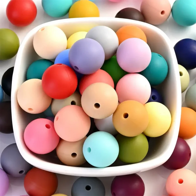 Round 1215mm Silicone Beads Wholesale 1