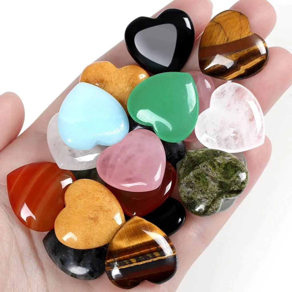 عرض بديل لـ 15mm Faceted Heart Shaped Gemstone Beads Decorative Beads 20Pcs