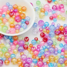 6810 mm Acrylic Beads Wholesale Round Shaped 10