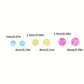 6810 mm Acrylic Beads Wholesale Round Shaped 11