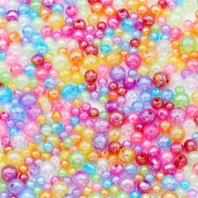 6810 mm Acrylic Beads Wholesale Round Shaped 6