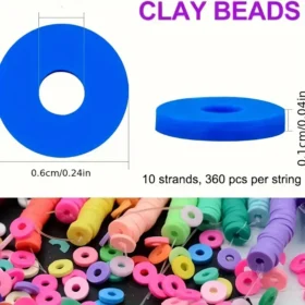 24 Color Polymer Clay Beads Bulk Spacer Beads for Handmade Jewelry 2 1