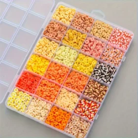 24 Color Polymer Clay Beads Bulk Spacer Beads for Handmade Jewelry 3 1