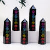 7 Chakra Obsidian Tower For Healing Mediation 4