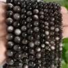 AAA Natural Silver Obsidian Beads Wholesale 5