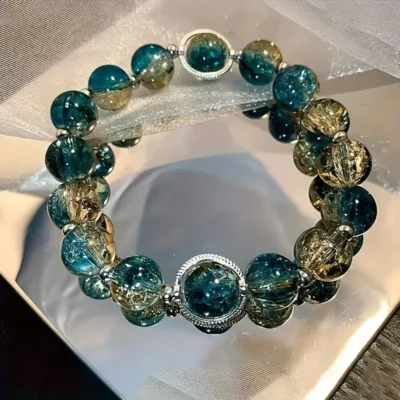 100pcs Explosion Blue Glass Beads Wholesale for DIY Handmade 1 1