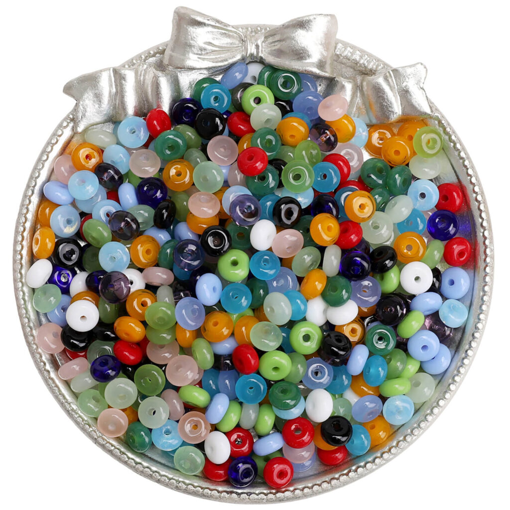 720pcs 6mm Czech Glass Beads Bulk Candy-Colored Loose Beads