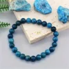 8MM Blue Apatite Crystal Bracelet​ Beads Wholesale (1)