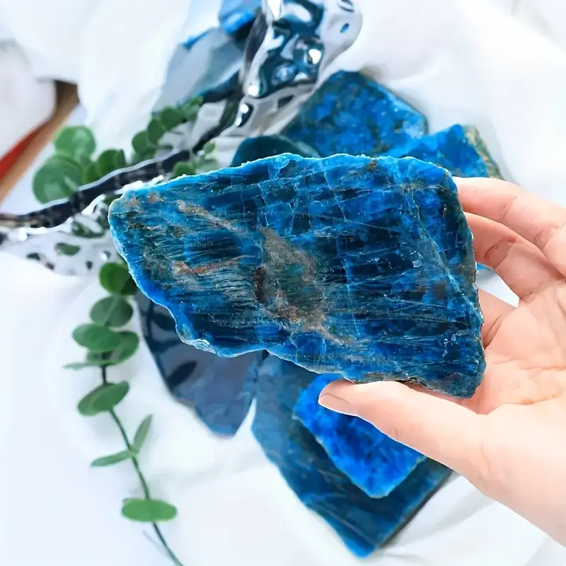 Blue Apatite Crystal Slice Wholesale 1