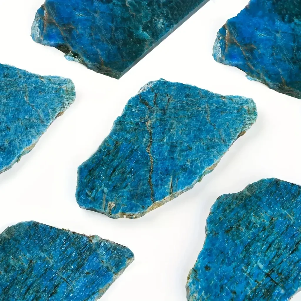 Blue Apatite Crystal Slice Wholesale 4