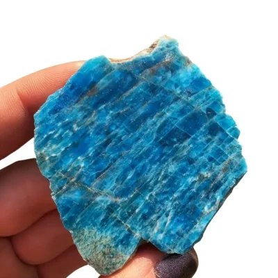 Blue Apatite Crystal Slice Wholesale 5