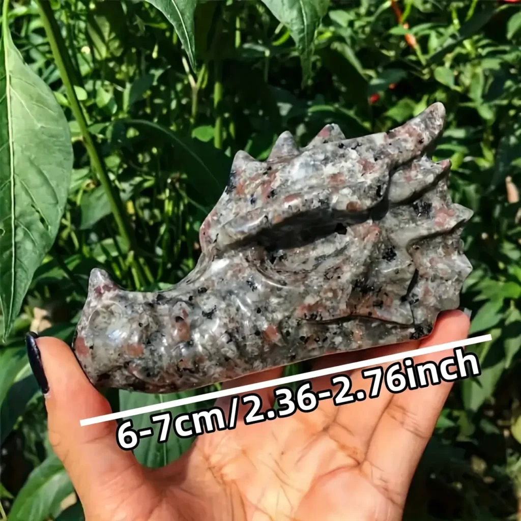 Carved Yooperlite Dragon Head for Decor Wholesale 1