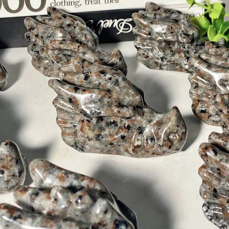 Carved Yooperlite Dragon Head for Decor Wholesale (1)