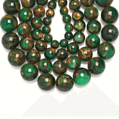 6 10mm Smooth Luxury Green Round Beads Wholesale Strand Beads 1