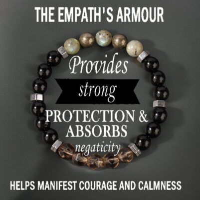 Empath Protection Faceted Smoky Quartz Bracelets for Men 4