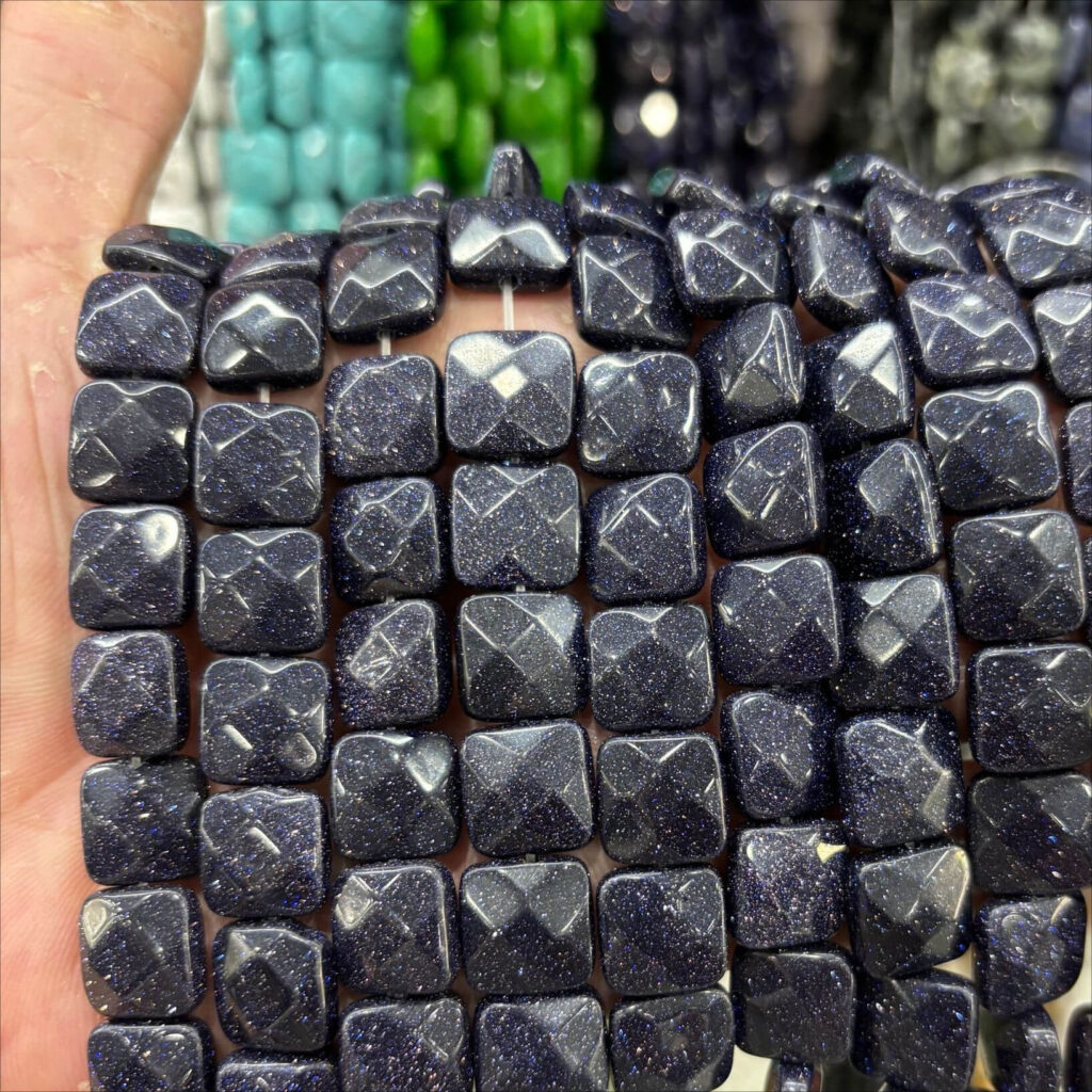 12mm Faced Square Beads for Jewelry Making - Imagen 10