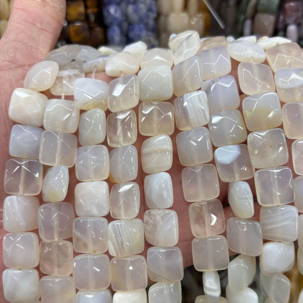 12mm Faced Square Beads for Jewelry Making - Imagen 12