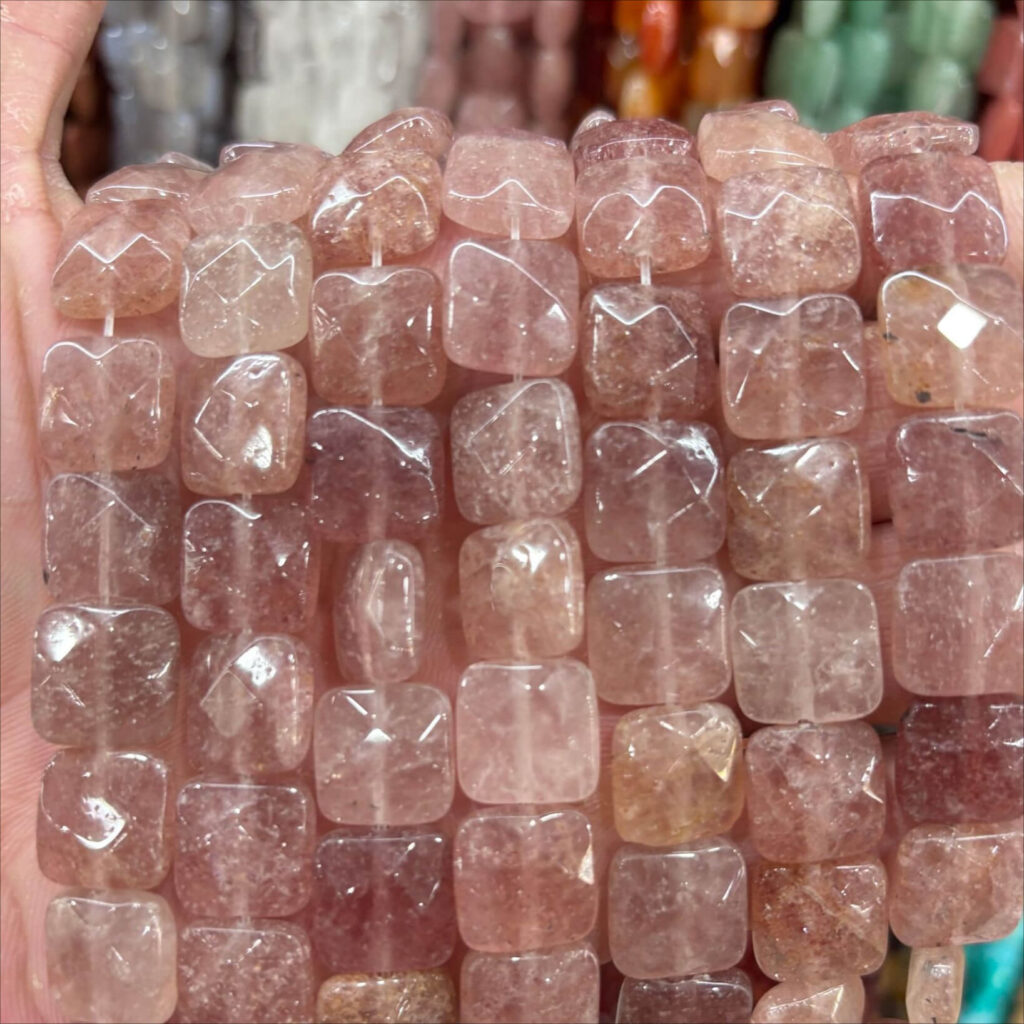 12mm Faced Square Beads for Jewelry Making - Imagen 9