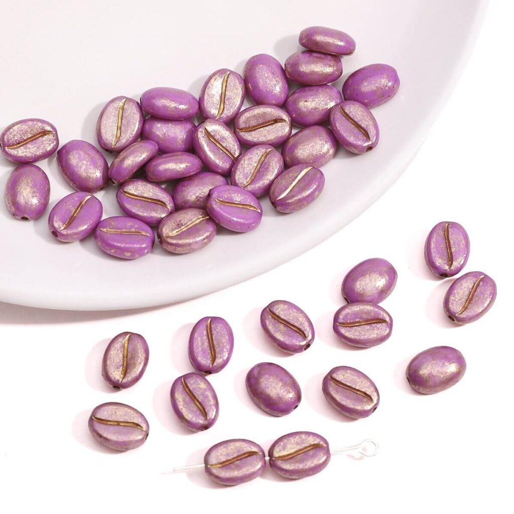 20Pcs 8*10mm Acrylic Coffee Bean Beads Wholesale - Image 20