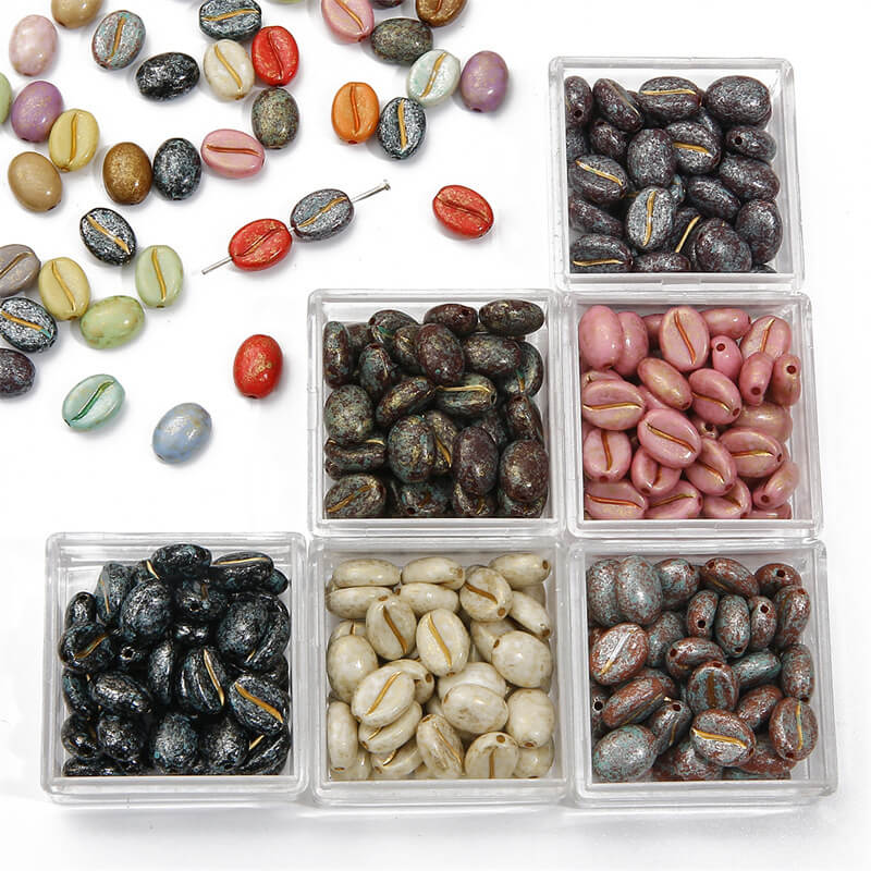 20Pcs 810mm Acrylic Coffee Bean Beads Wholesale