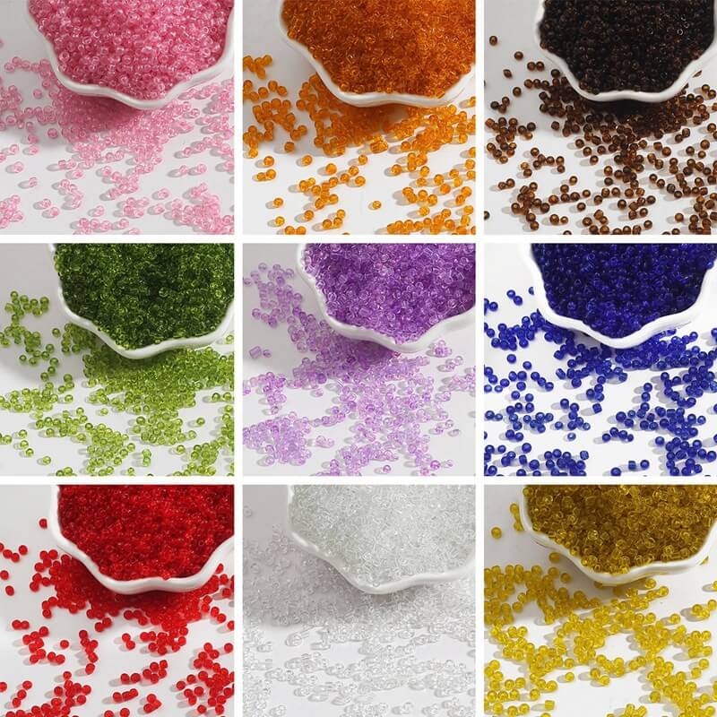 2mm Glass Seed Beads DIY Bracelet Necklace Accessories Bulk