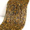34mm Square Cubic Faceted Tiger Eye Beads Wholesale show